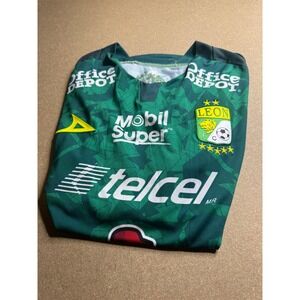 Pirma Club Leon Home Jersey Mens Medium Green Soccer Shirt Liga MX Telcel
